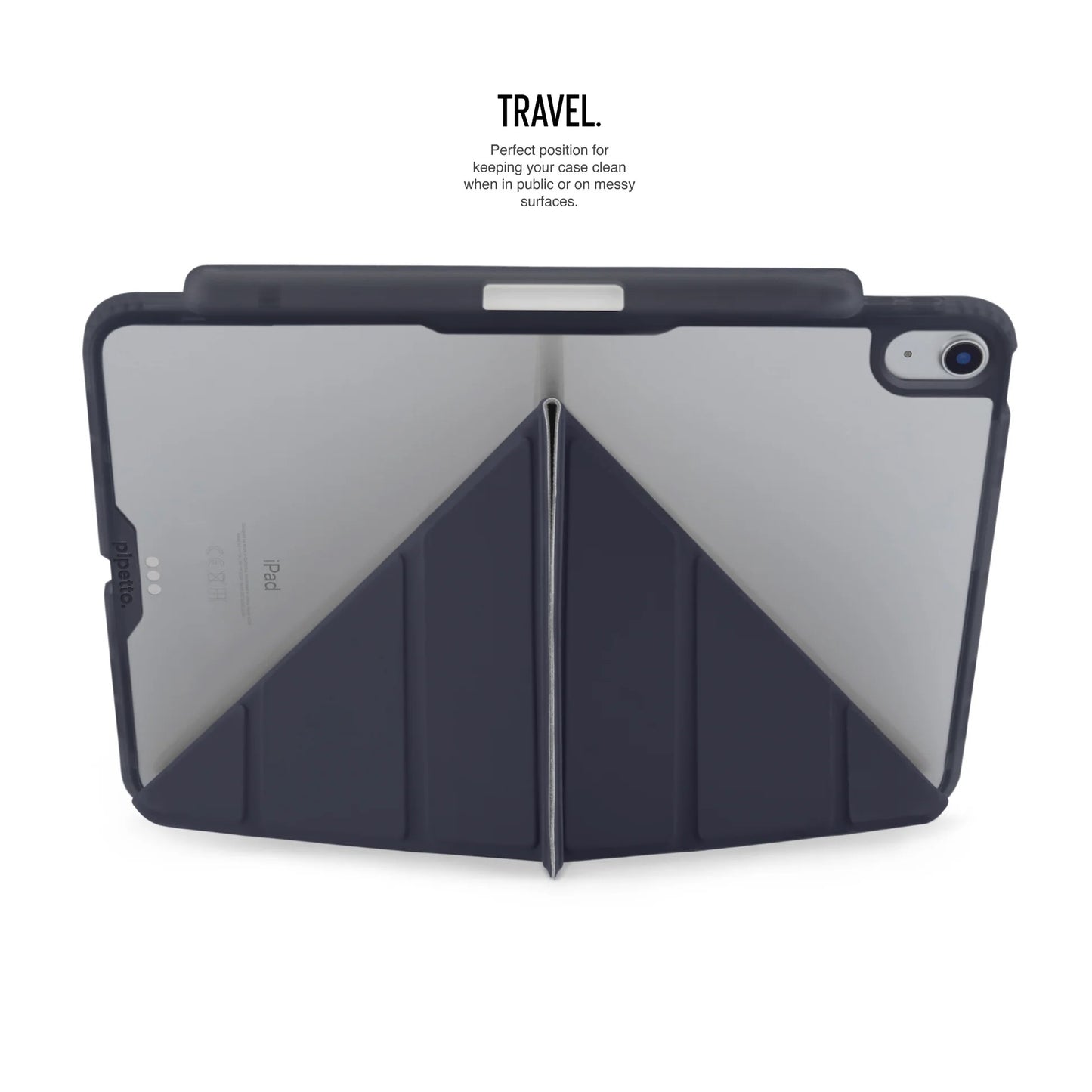 Kryt na iPad Air Pipetto Origami No3 Pencil Case - tmavě modrý - bonami.click