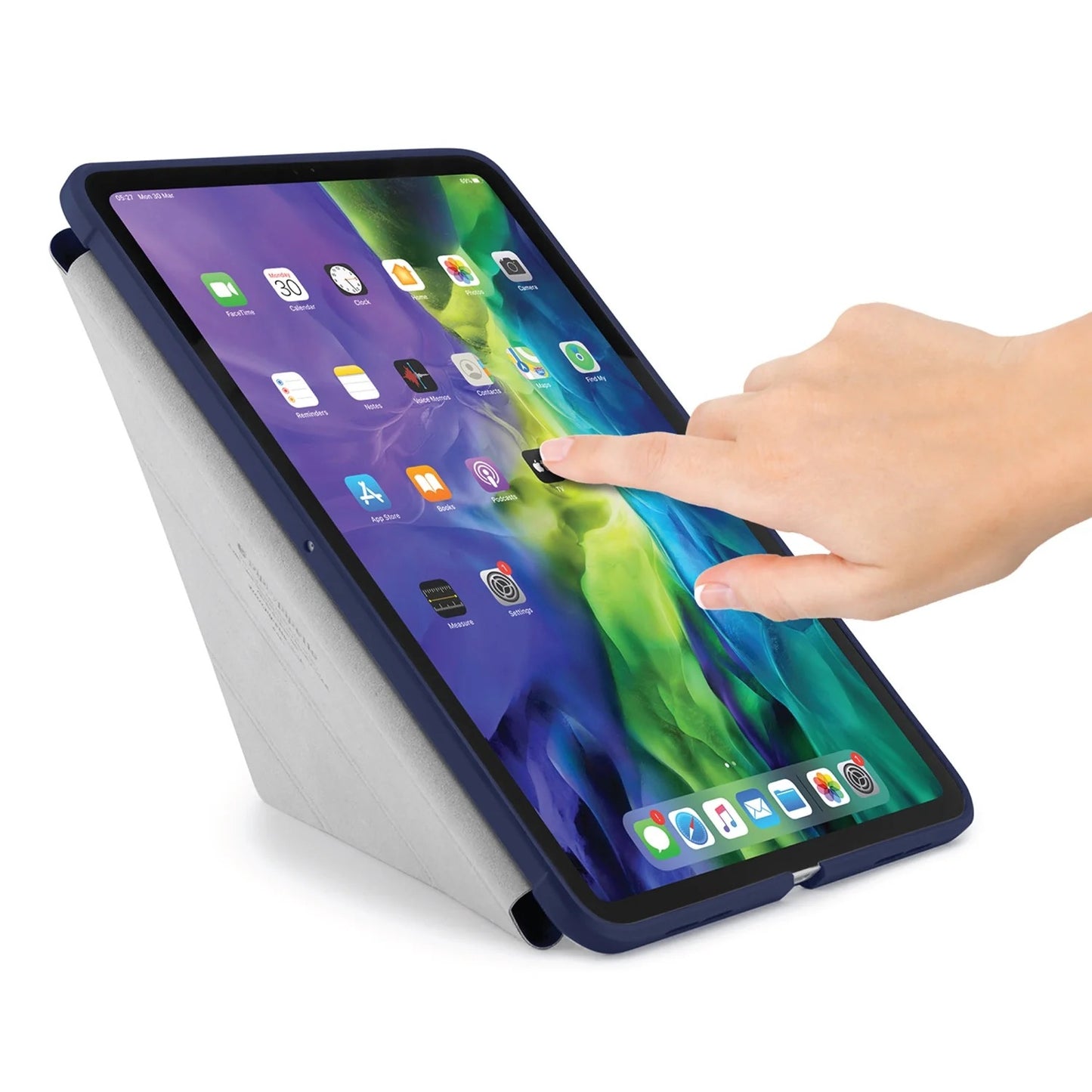 Kryt na iPad Air Pipetto Origami No1 Original Case - tmavě modrý - bonami.click