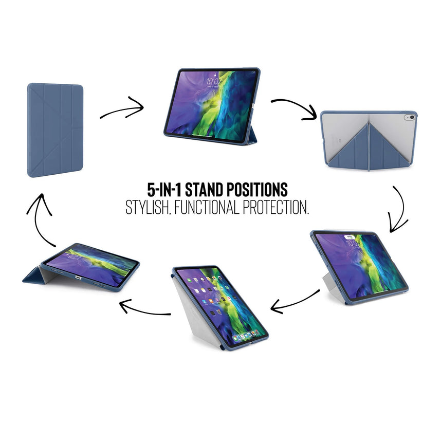 Kryt na iPad Air Pipetto Origami No1 Original Case - světle modrý - bonami.click