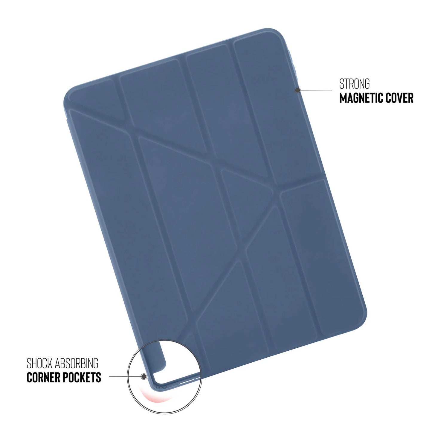Kryt na iPad Air Pipetto Origami No1 Original Case - světle modrý - bonami.click