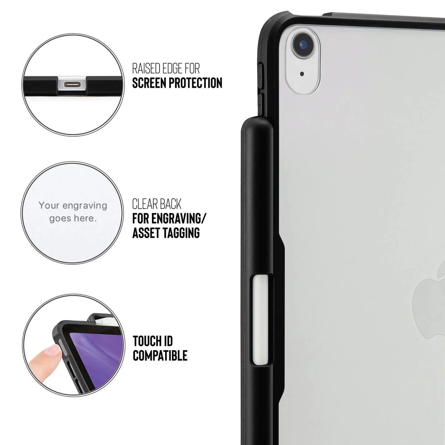 Kryt na iPad Air Pipetto Origami No3 Pencil Case - černý - bonami.click