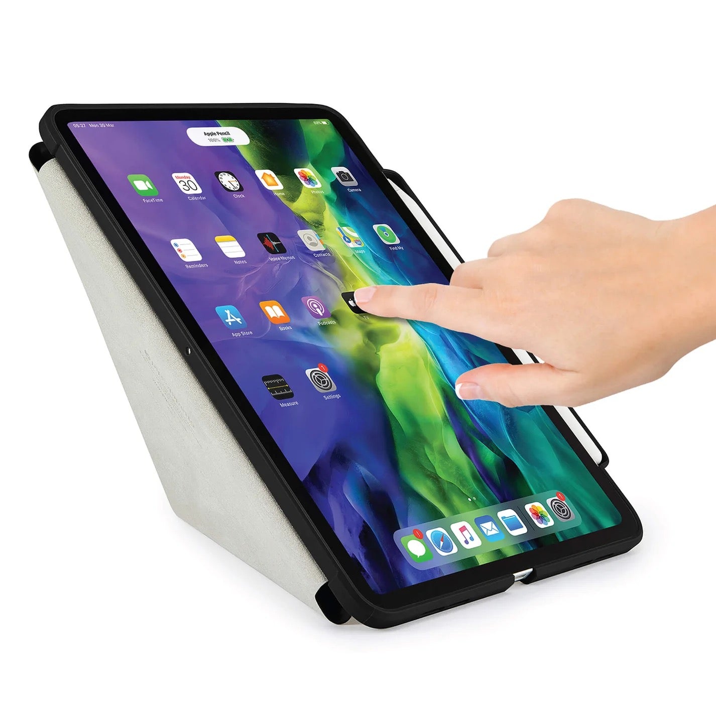 Kryt na iPad Air Pipetto Origami No3 Pencil Case - černý - bonami.click