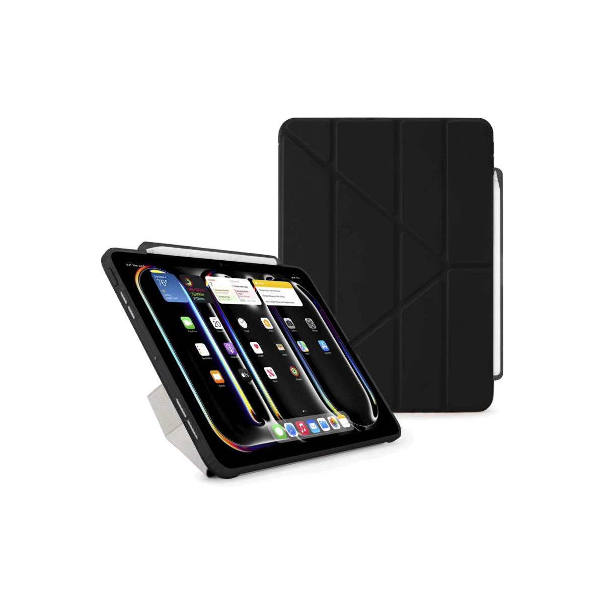 Kryt na iPad Pro 13" Pipetto Origami No3 Pencil Case - tmavě modrý - bonami.click