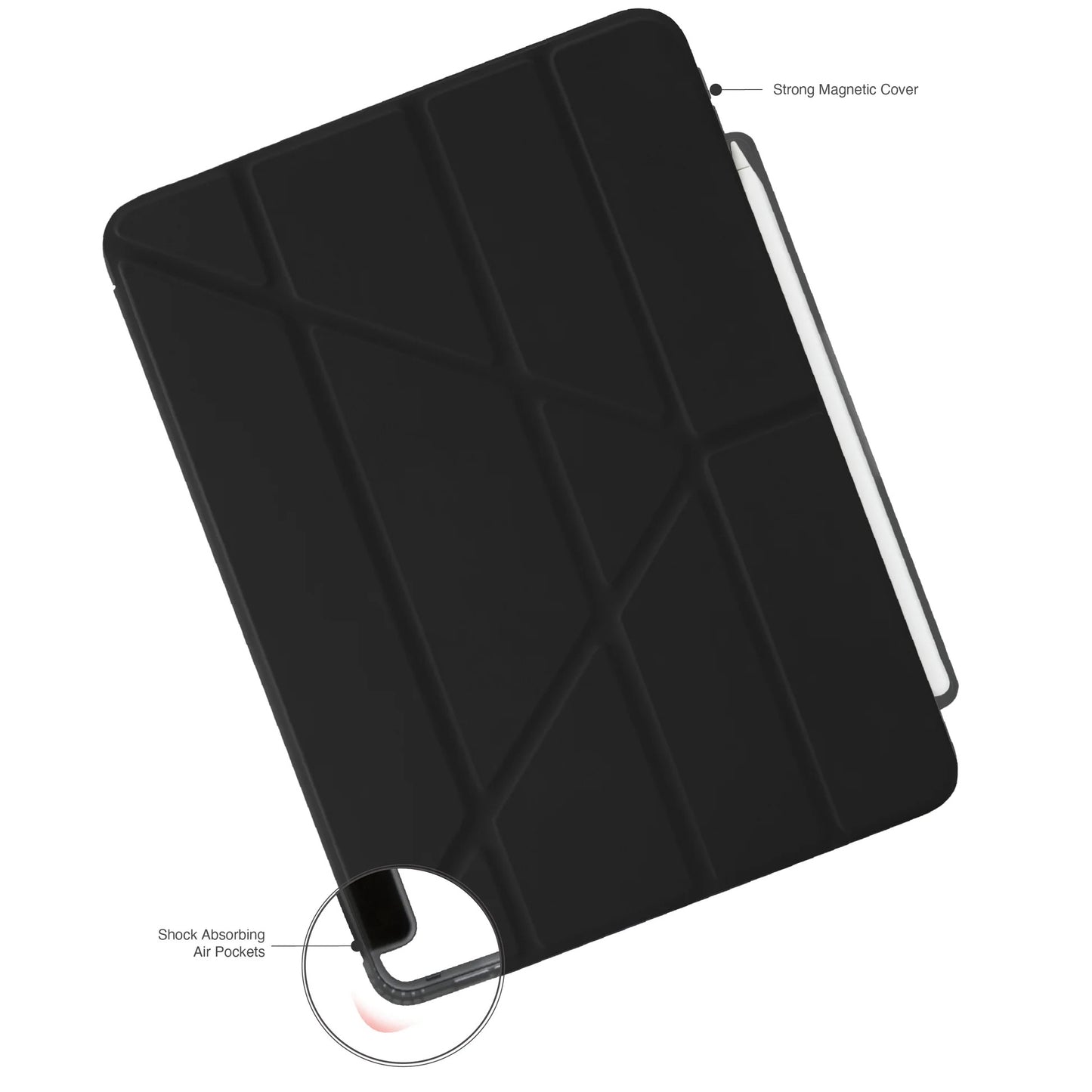 Kryt na iPad Pro 13" Pipetto Origami No3 Pencil Case - černý - bonami.click