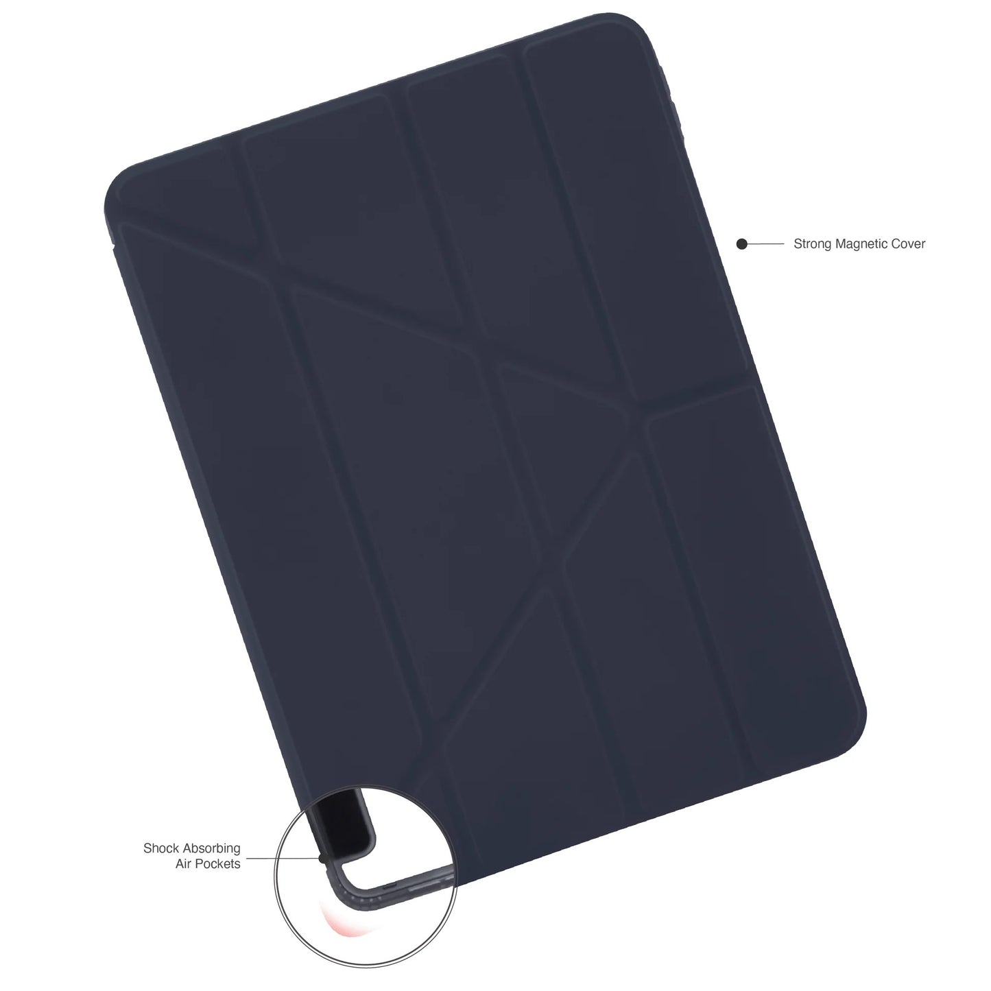 Kryt na iPad Pro 13" Pipetto Origami No1 Original Case - tmavě modrý - bonami.click