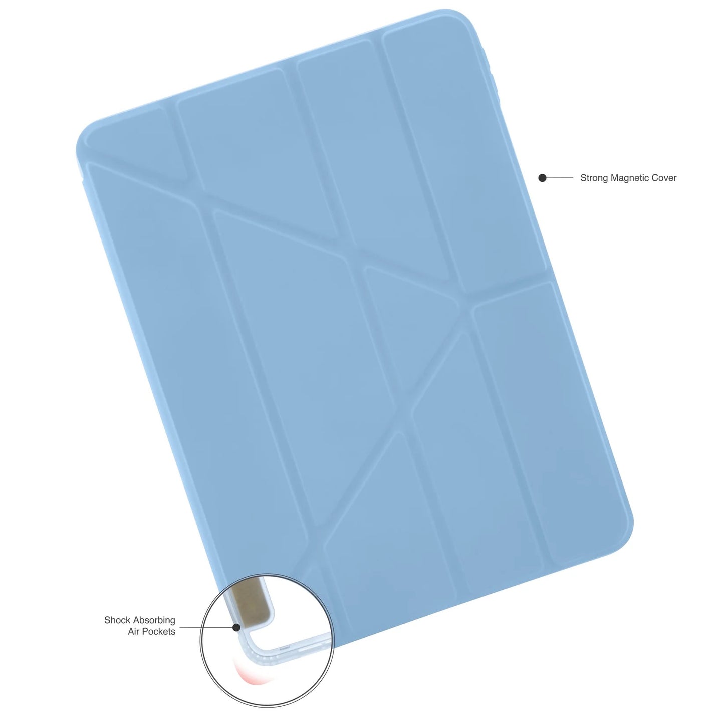 Kryt na iPad Air 13" Pipetto Origami No1 Original Case - světle modrý - bonami.click