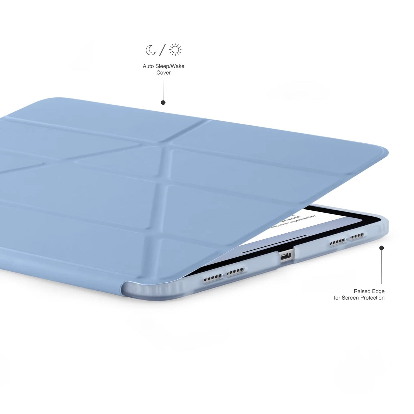 Kryt na iPad Air 13" Pipetto Origami No1 Original Case - světle modrý - bonami.click