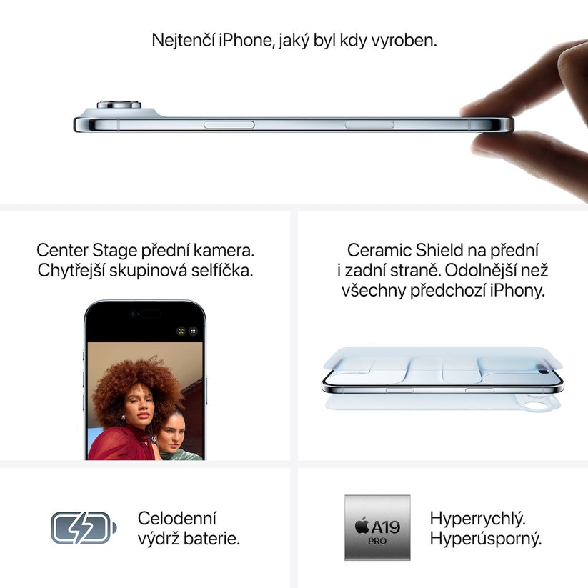 Apple iPhone Air 1TB - vesmírně černý - bonami.click