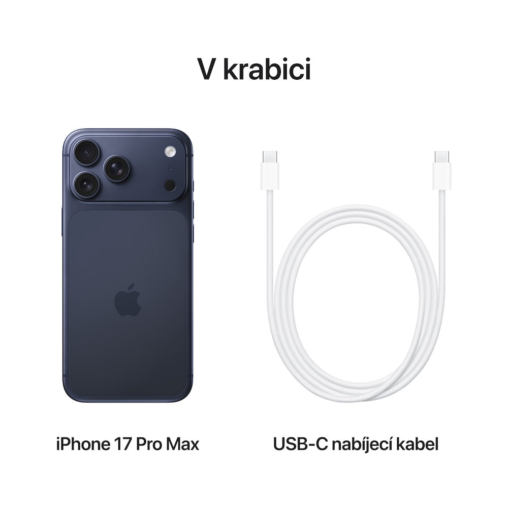 Apple iPhone 17 Pro Max 2TB - temně modrý (otevřený) - bonami.click