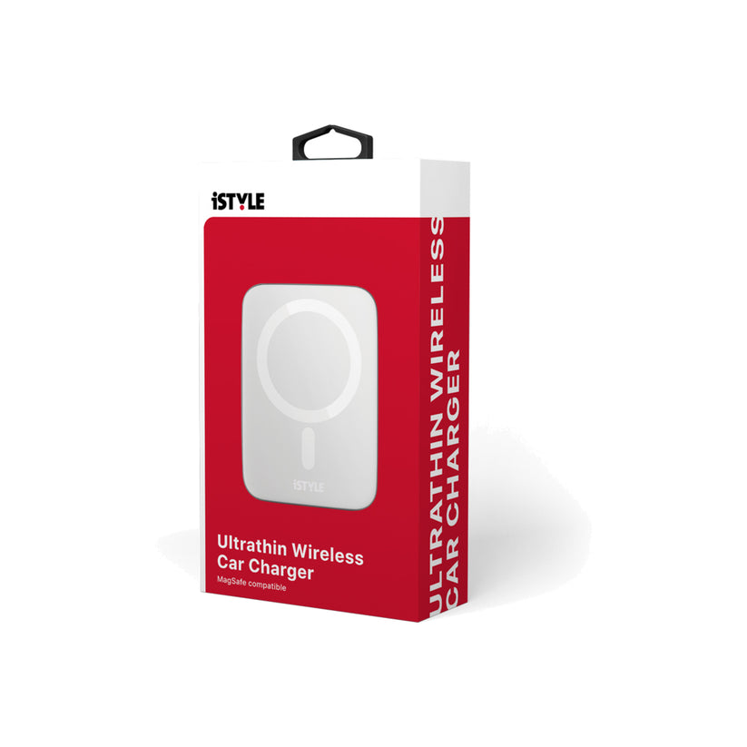 MagSafe ultratenká bezdrátová nabíječka do auta iSTYLE - stříbrná - bonami.click