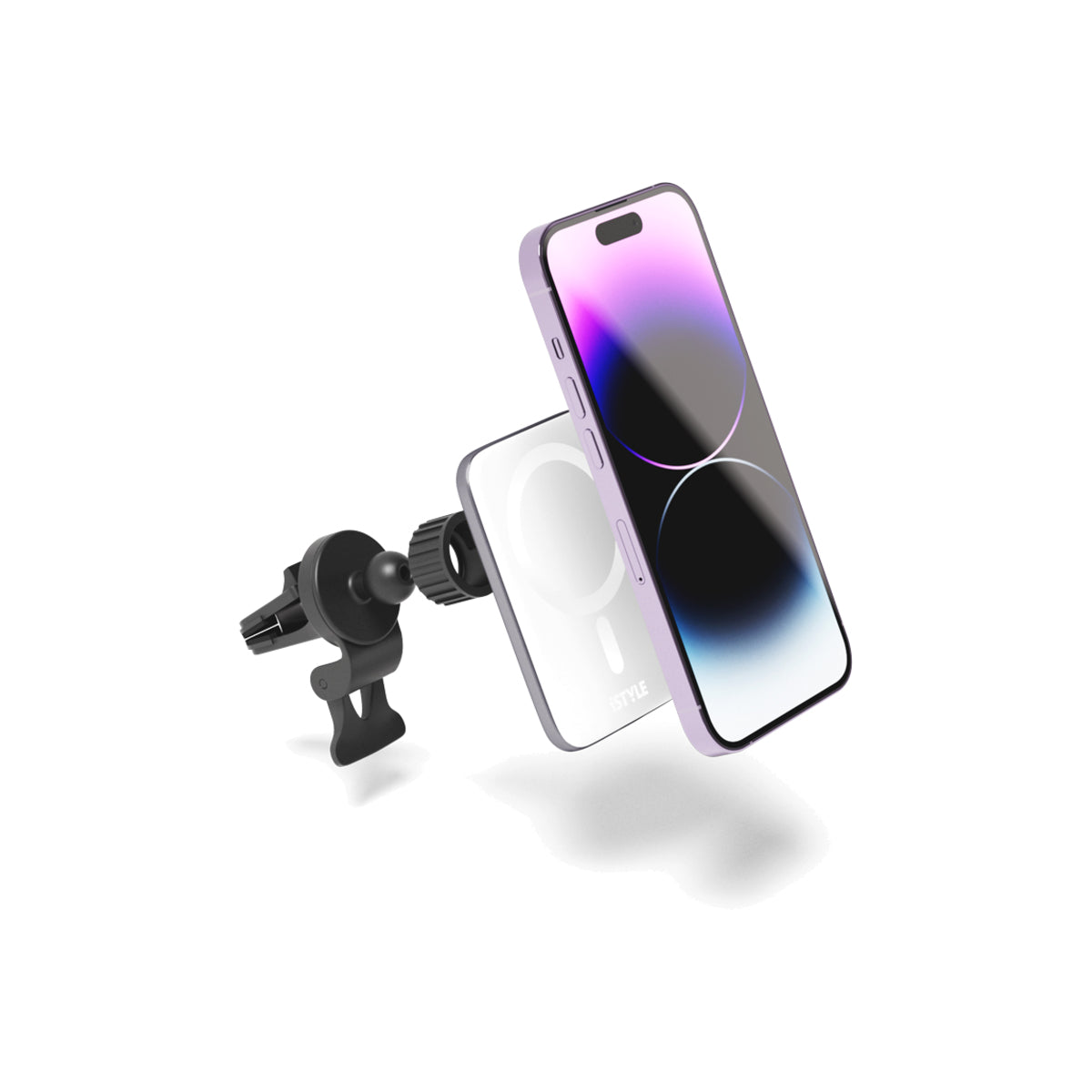 MagSafe ultratenká bezdrátová nabíječka do auta iSTYLE - stříbrná - bonami.click