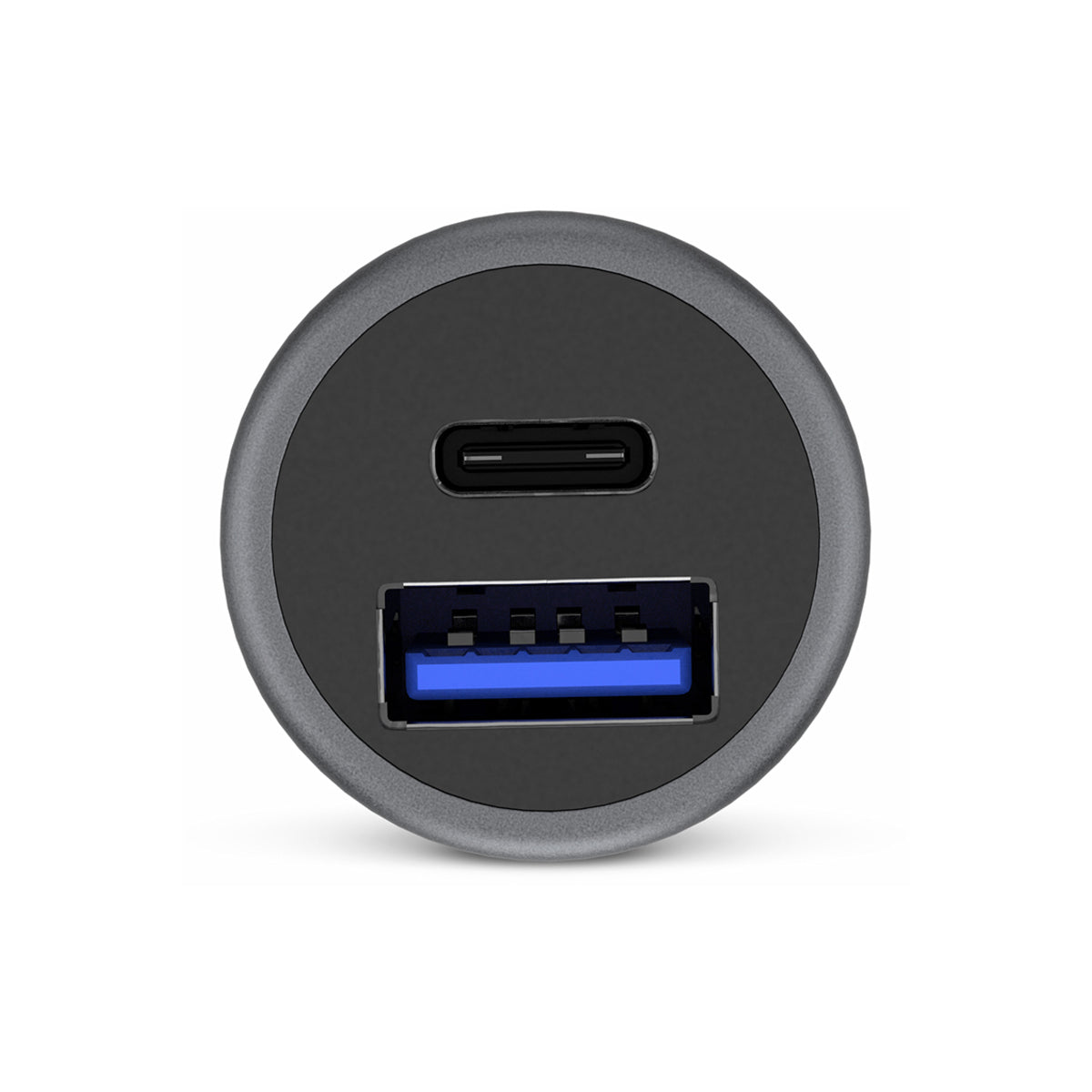 Duální nabíječka do auta iSTYLE 38W Pro Car Charger - vesmírně šedý - bonami.click