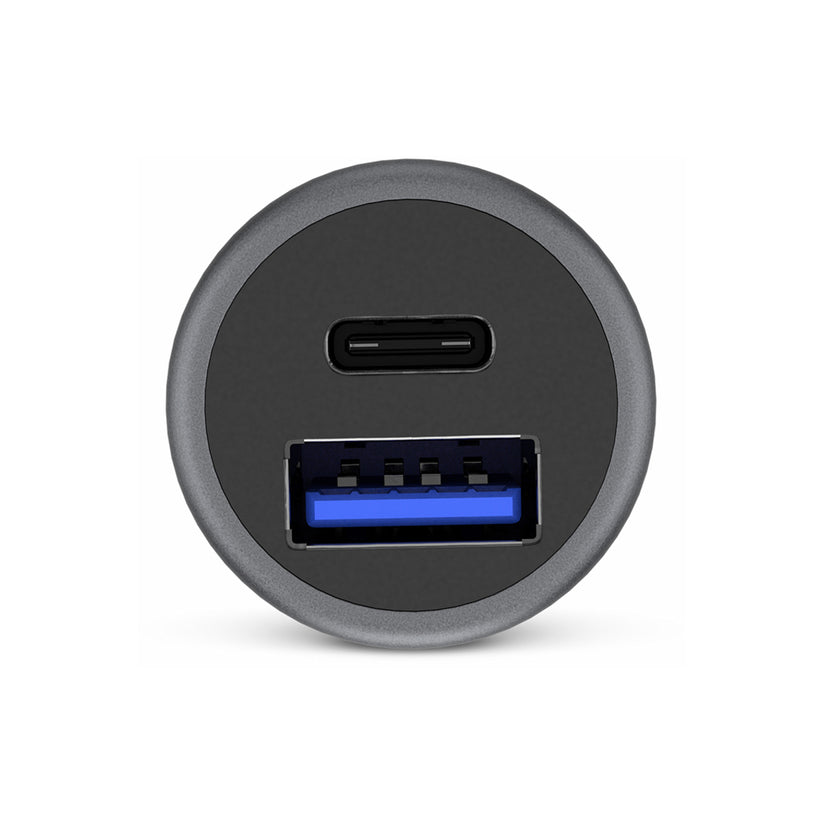 Duální nabíječka do auta iSTYLE 38W Pro Car Charger - vesmírně šedý - bonami.click