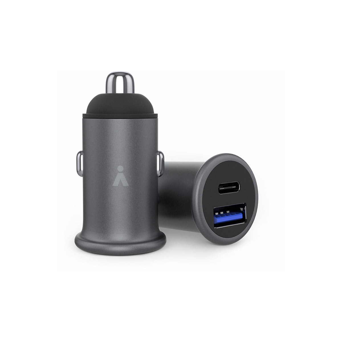Duální nabíječka do auta iSTYLE 38W Pro Car Charger - vesmírně šedý - bonami.click