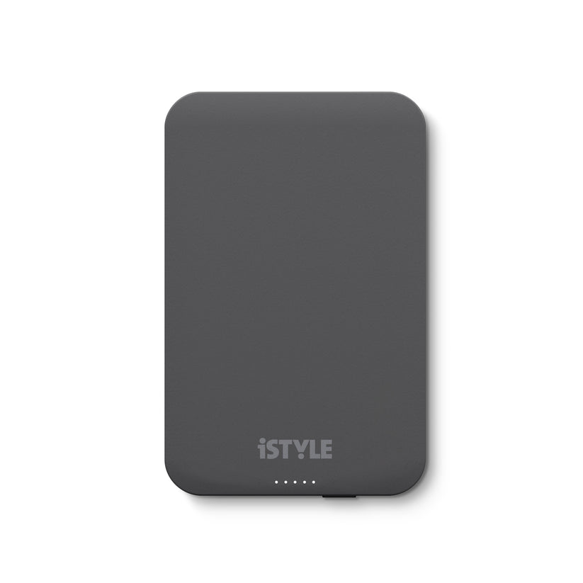 MagSafe bezdrátová 5000mAh powerbanka iSTYLE - vesmírně šedá - bonami.click