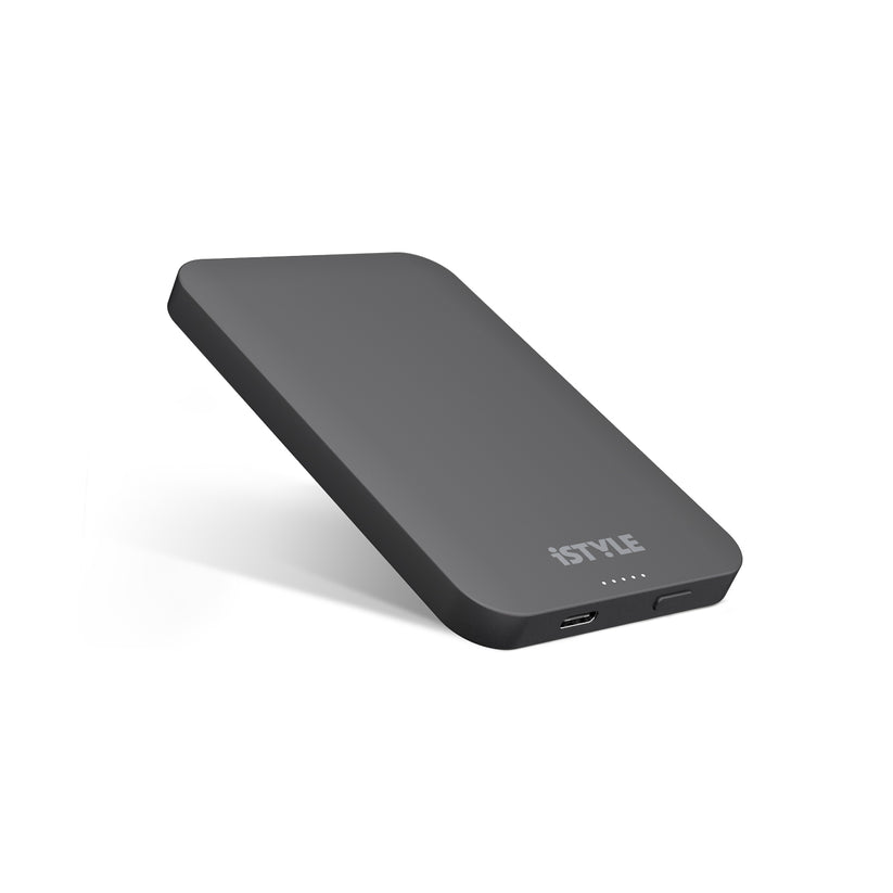 MagSafe bezdrátová 5000mAh powerbanka iSTYLE - vesmírně šedá - bonami.click