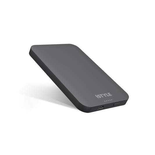 MagSafe bezdrátová 5000mAh powerbanka iSTYLE - vesmírně šedá - bonami.click