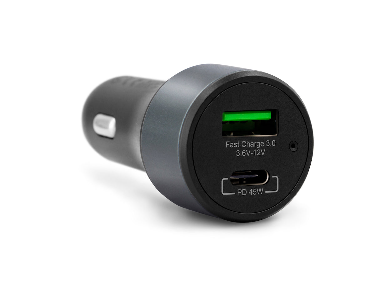 Nabíjecí adaptér do auta iSTYLE 45W PD - vesmírně černý - bonami.click