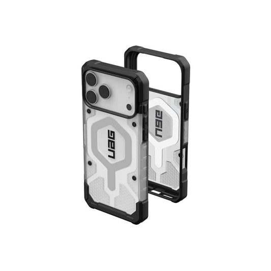 MagSafe kryt pro iPhone 18 Pro Max/17 Pro Max UAG Pathfinder Clear MagSafe - průhledná ice/silver