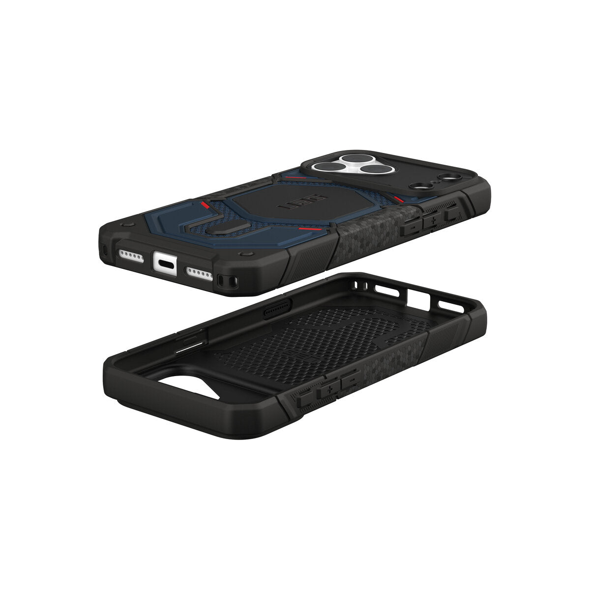 MagSafe kryt pro iPhone 18 Pro Max/17 Pro Max UAG Monarch Pro MagSafe - kevlar mallard (černá/tmavě modrá)