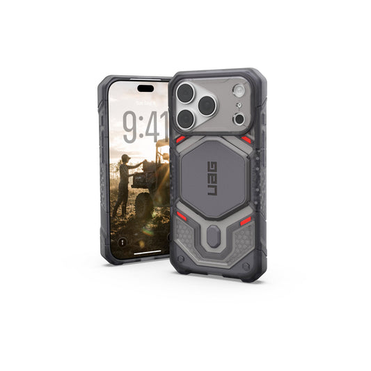 MagSafe kryt pro iPhone 18 Pro/17 Pro UAG Monarch Pro MagSafe - průsvitná šedá (VEIL ash)
