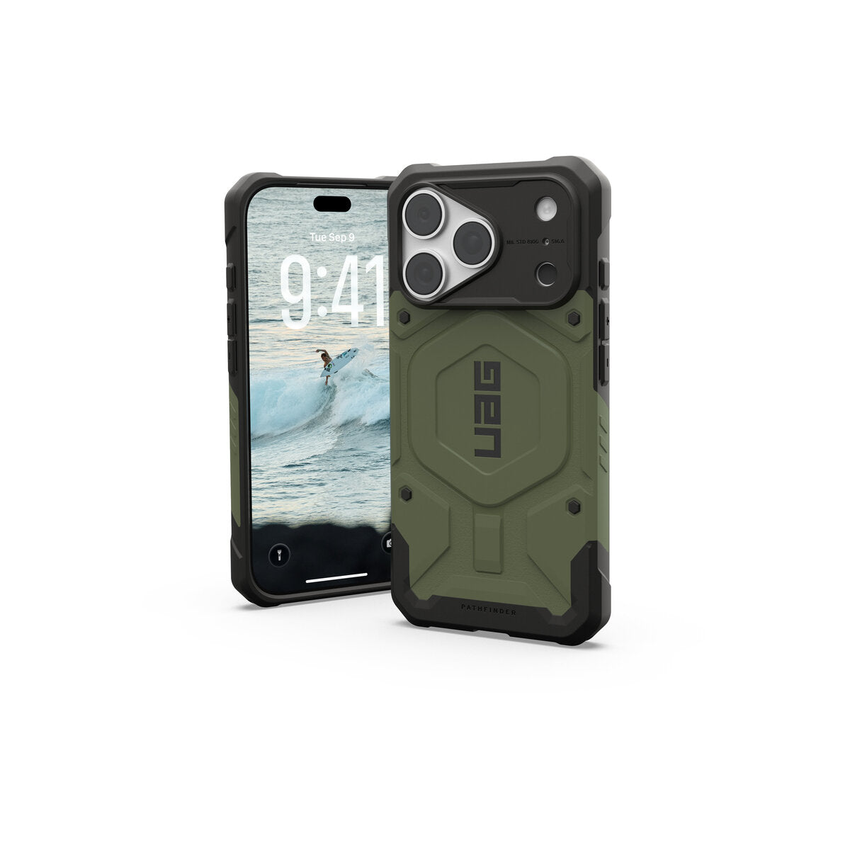 MagSafe kryt pro iPhone 18 Pro/17 Pro UAG Pathfinder MagSafe - olivově zelená