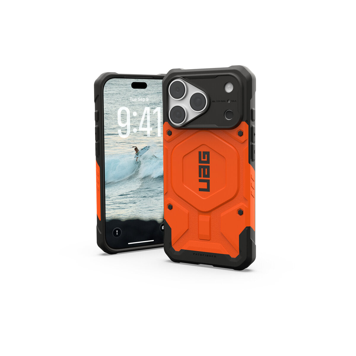 MagSafe kryt pro iPhone 18 Pro/17 Pro UAG Pathfinder MagSafe - oranžová