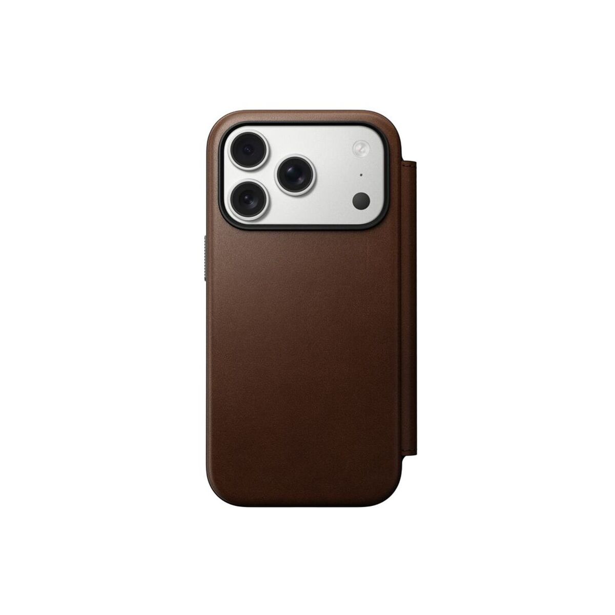 Kryt pro iPhone 17 Pro Nomad Modern Leather Folio - hnědý