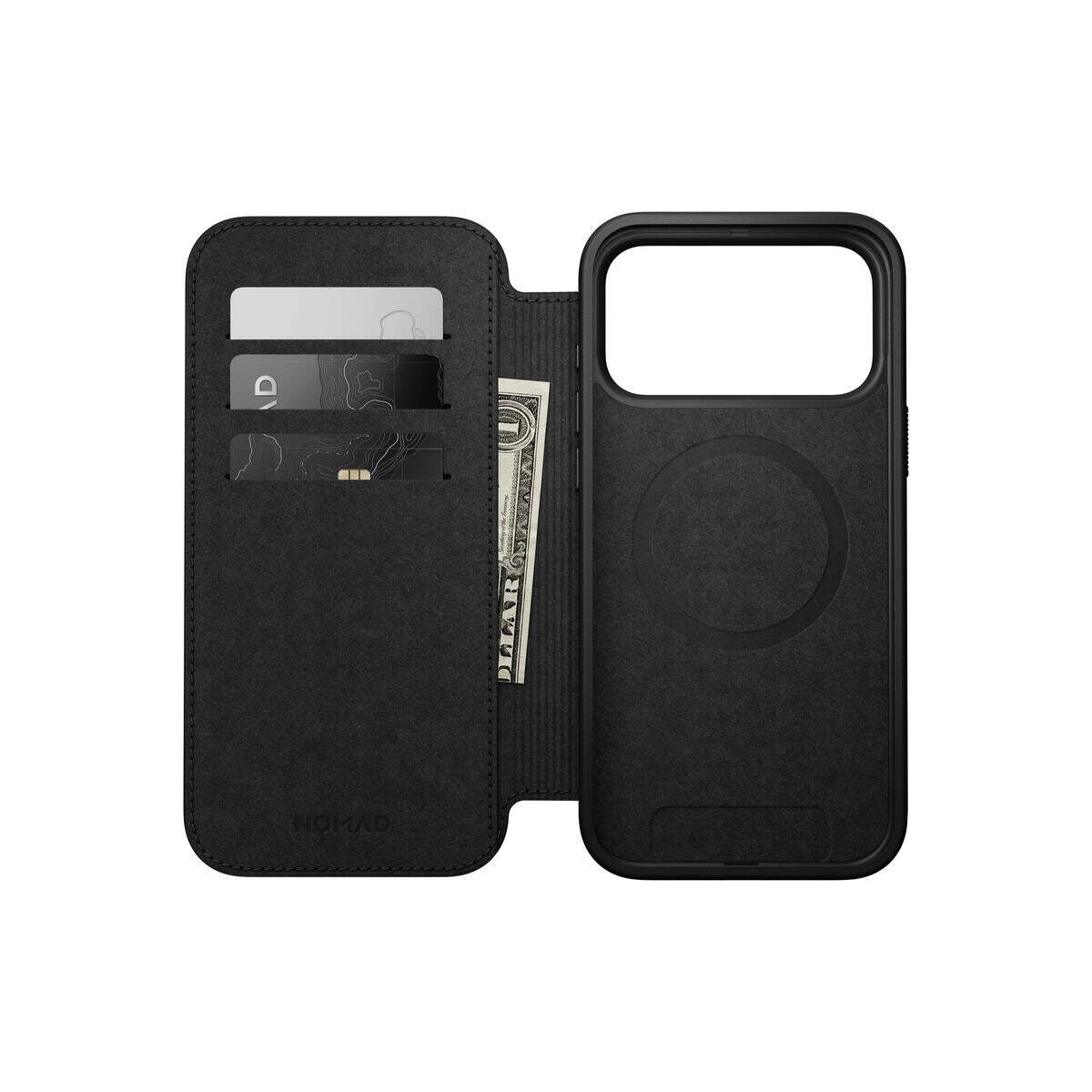 Kryt pro iPhone 17 Pro Max Nomad Modern Leather Folio - hnědý