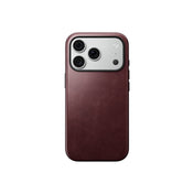 Kožený kryt pro iPhone 18 Pro/17 Pro Nomad Modern Leather Case Horween - burgundy (vínová)