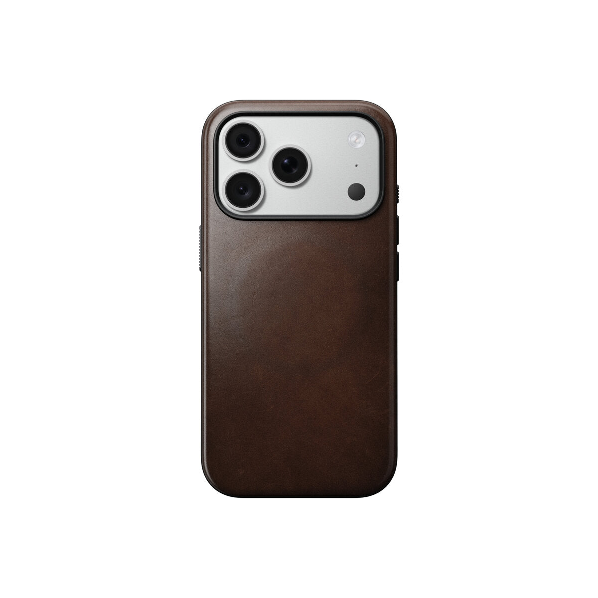 Kožený kryt pro iPhone 18 Pro/17 Pro Nomad Modern Leather Case Horween - rustic brown (tmavě hnědá)