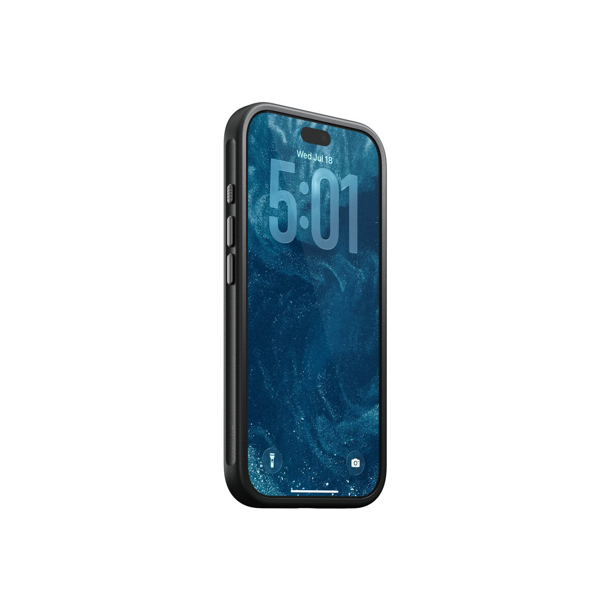Kožený kryt pro iPhone 18 Pro/17 Pro Nomad Modern Leather Case - černá