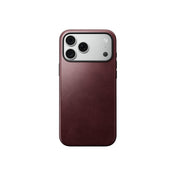 Kožený kryt pro iPhone 18 Pro Max/17 Pro Max Nomad Modern Leather Case Horween - burgundy (vínová)