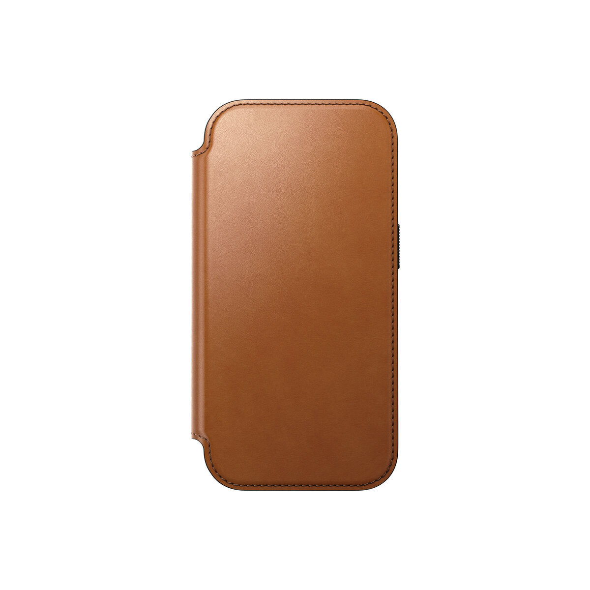 Kožené flipové pouzdro pro iPhone 18 Pro/17 Pro Nomad Modern Leather Folio Horween - saddle (hnědá)