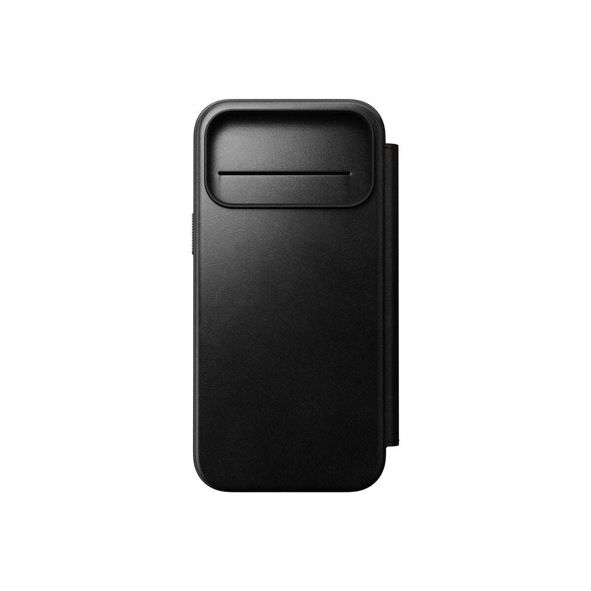Kožené flipové pouzdro pro iPhone 18 Pro Max/17 Pro Max Nomad Modern Leather Folio Horween - černá