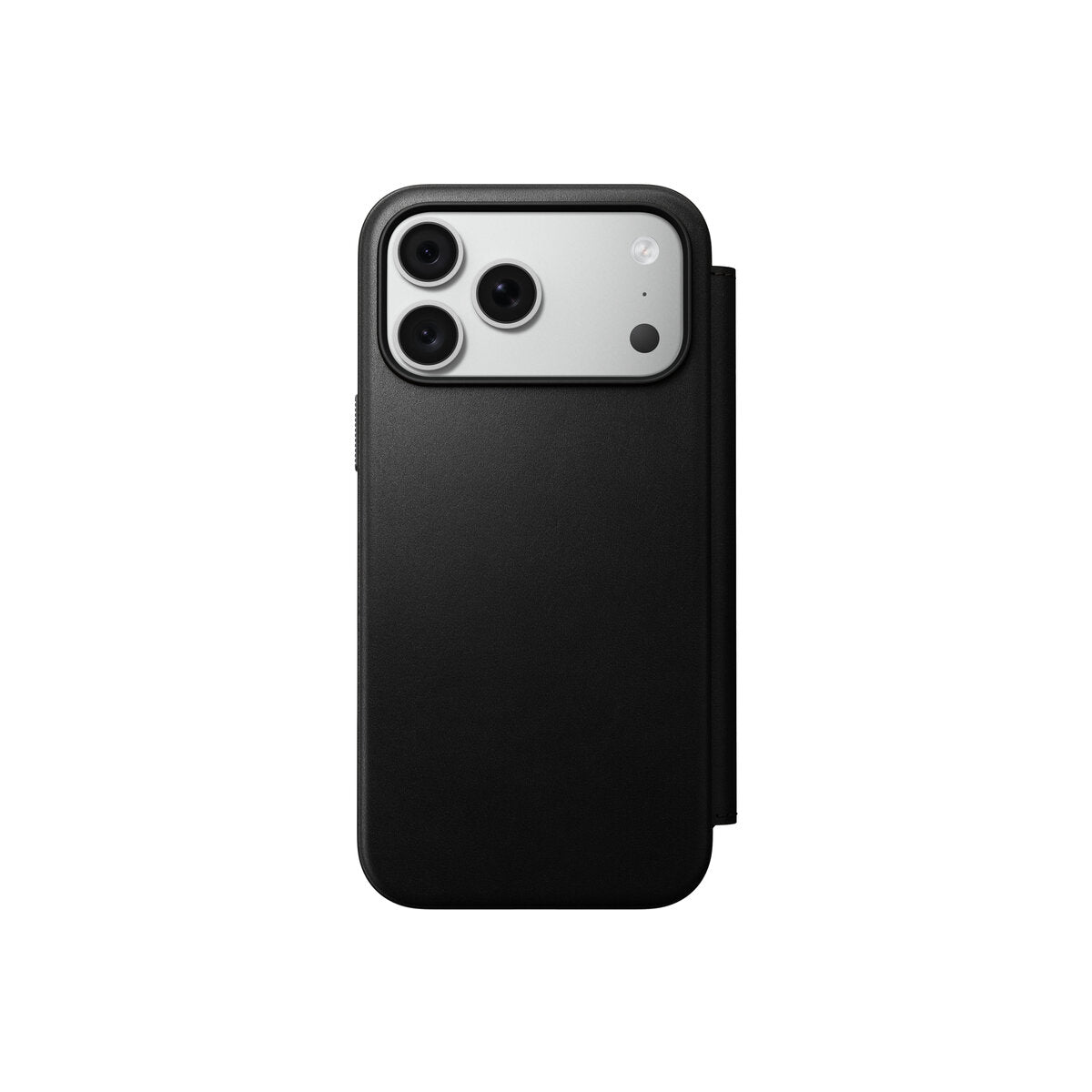 Kožené flipové pouzdro pro iPhone 18 Pro Max/17 Pro Max Nomad Modern Leather Folio - černá