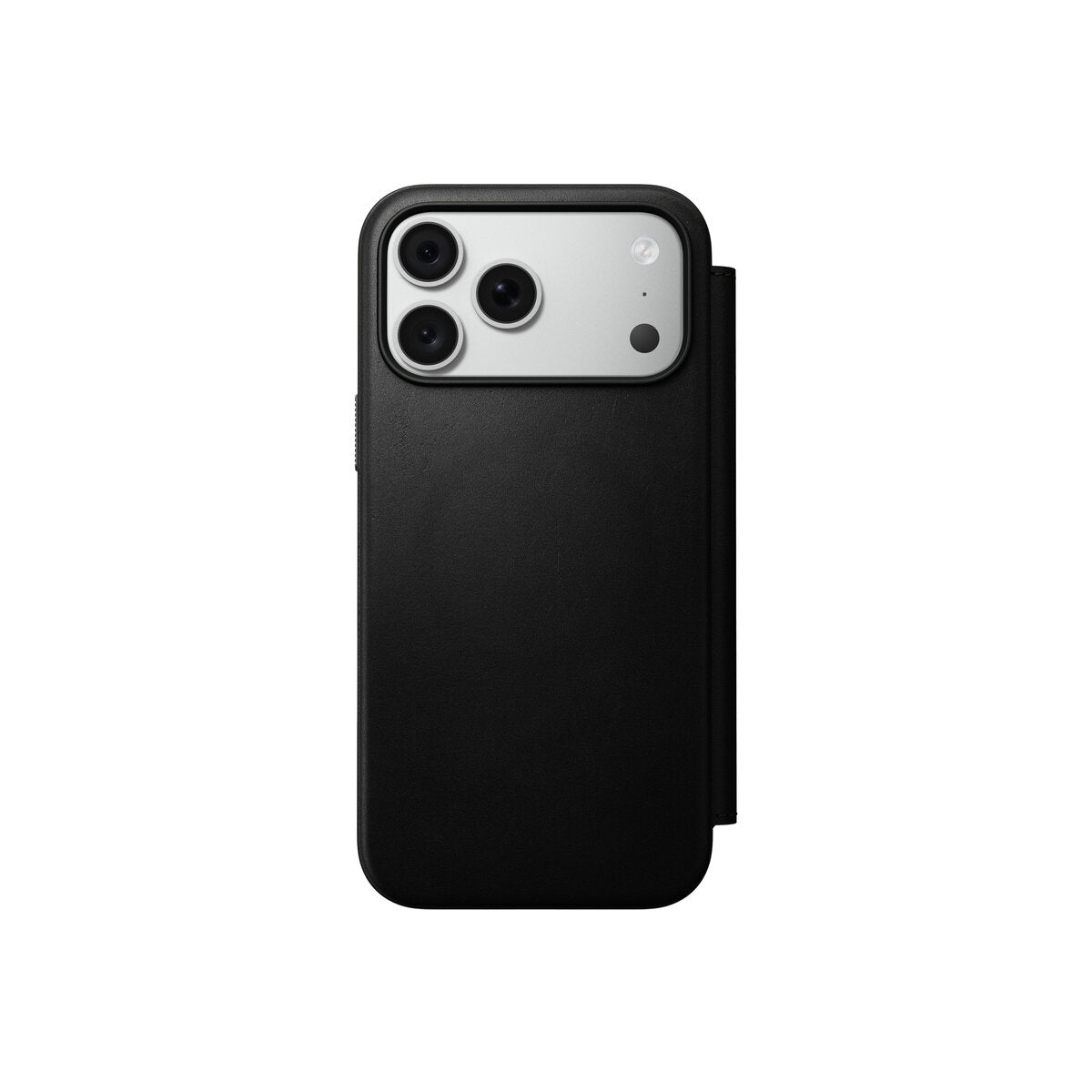 Kožené flipové pouzdro pro iPhone 18 Pro Max/17 Pro Max Nomad Modern Leather Folio - černá