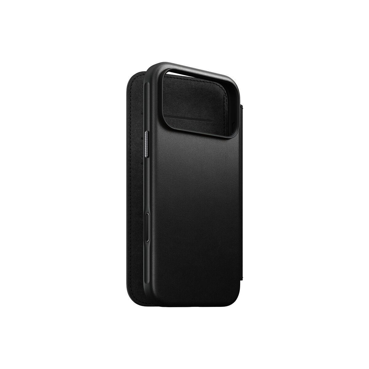 Kožené flipové pouzdro pro iPhone 18 Pro Max/17 Pro Max Nomad Modern Leather Folio - černá