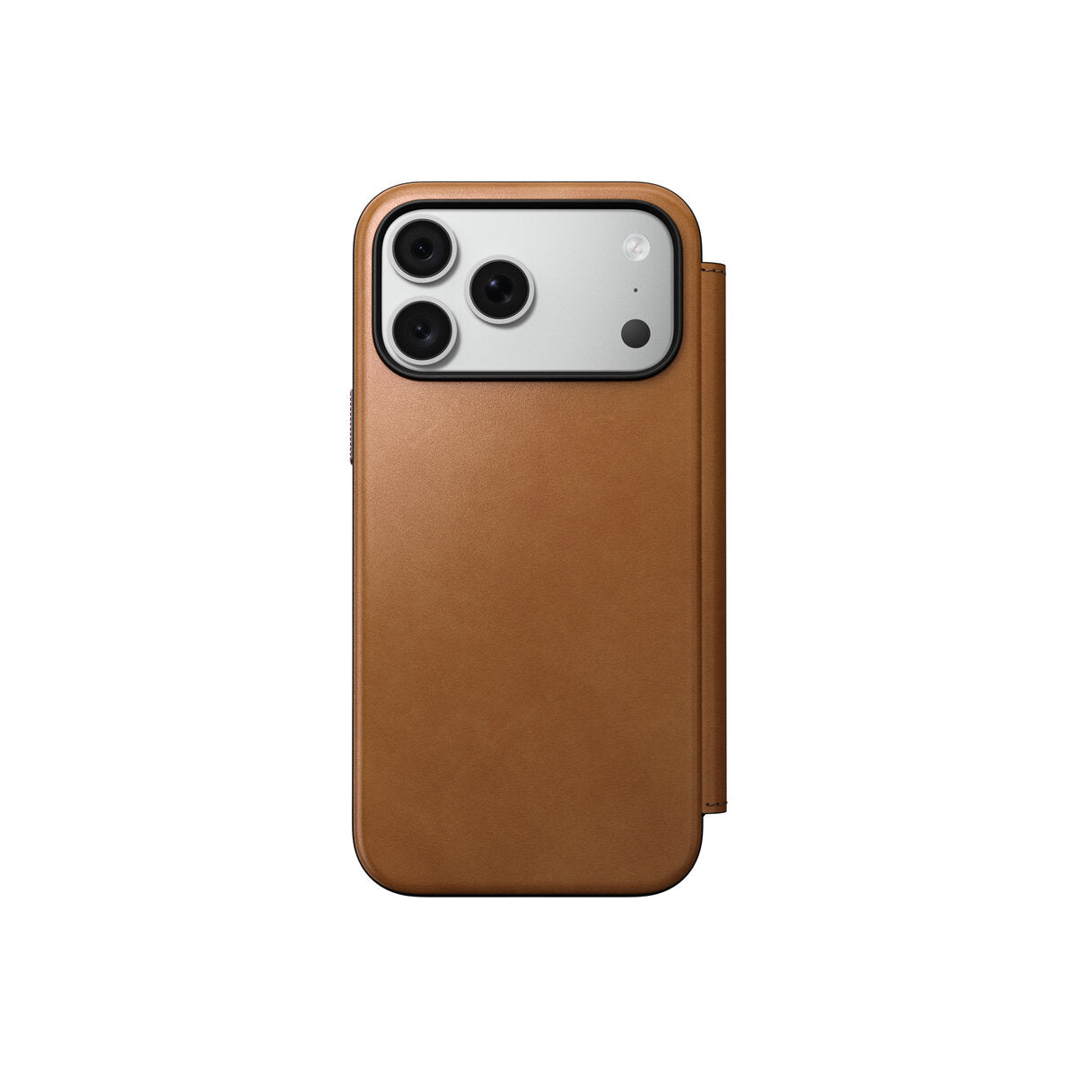 Kožené flipové pouzdro pro iPhone 18 Pro Max/17 Pro Max Nomad Modern Leather Folio - english tan (světle hnědá)