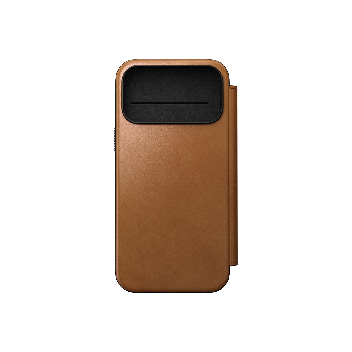 Kožené flipové pouzdro pro iPhone 18 Pro Max/17 Pro Max Nomad Modern Leather Folio - english tan (světle hnědá)