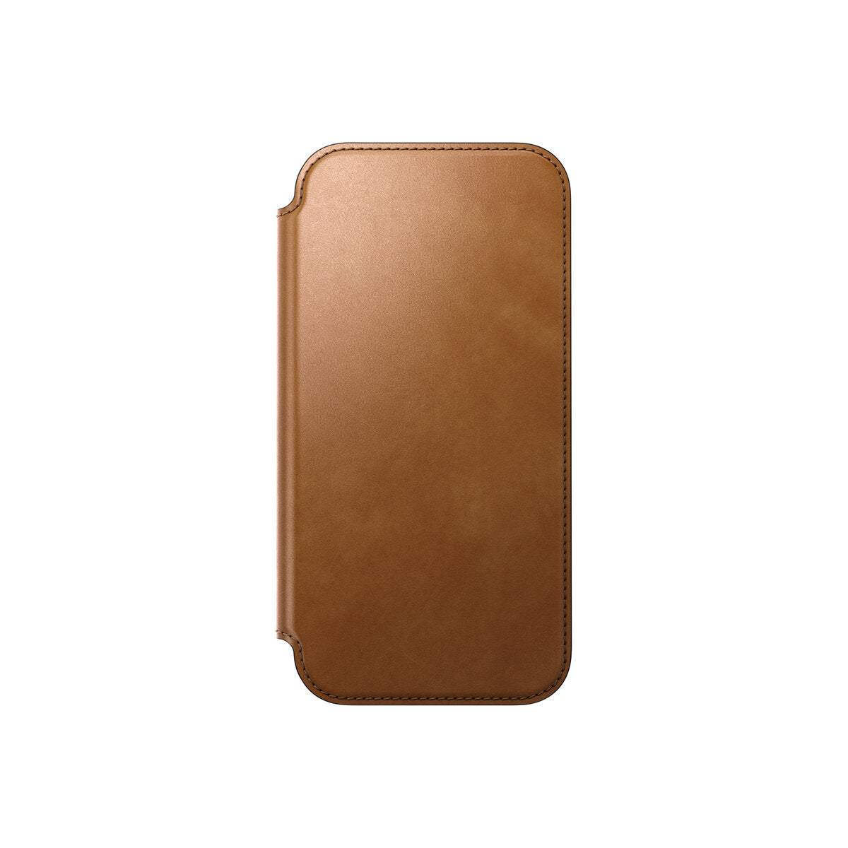 Kožené flipové pouzdro pro iPhone 18 Pro Max/17 Pro Max Nomad Modern Leather Folio - english tan (světle hnědá)