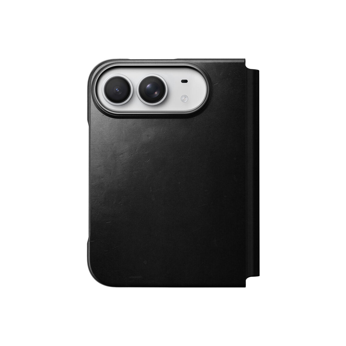 Kožené flipové pouzdro pro iPhone Duo Nomad Traditional Leather Folio Horween - černá