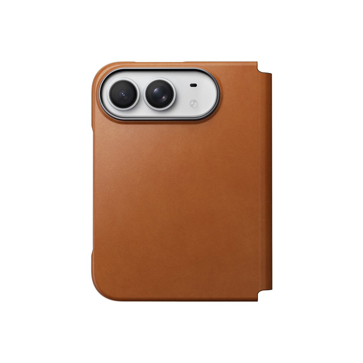 Kožené flipové pouzdro pro iPhone Duo Nomad Traditional Leather Folio Horween - saddle (hnědá)