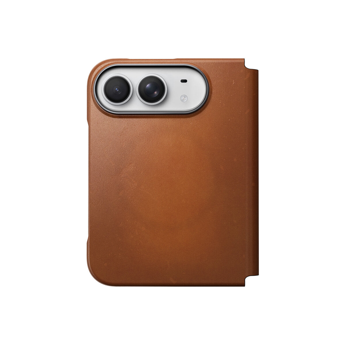 Kožené flipové pouzdro pro iPhone Duo Nomad Traditional Leather Folio Horween - saddle (hnědá)