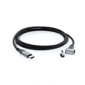 Magnetický opletený datový kabel USB-C na USB-C Epico - šedý - bonami.click