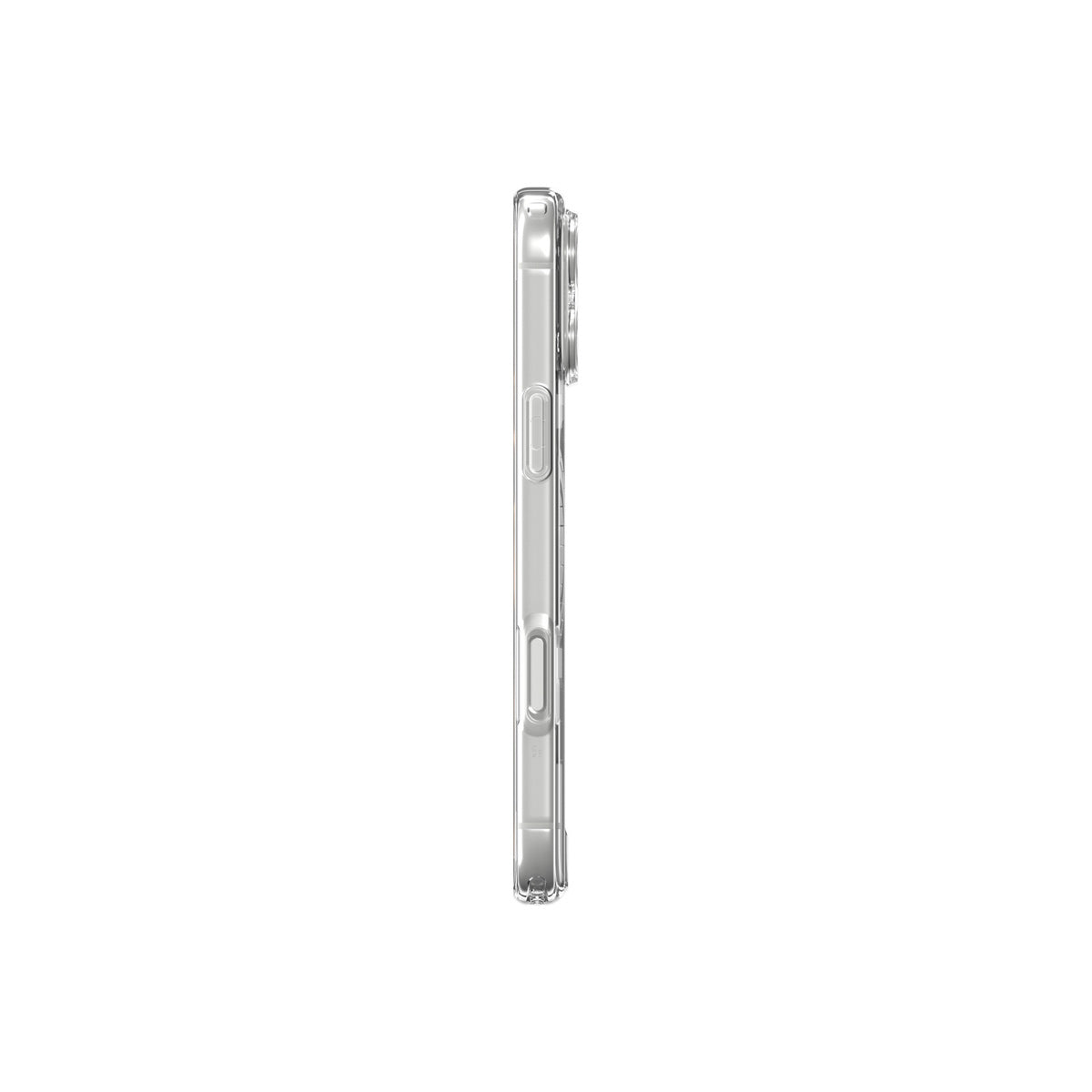 MagSafe kryt pro iPhone 18 Pro Max/17 Pro Max Spigen Ultra Hybrid MagSafe - průhledná s bílým akcentem
