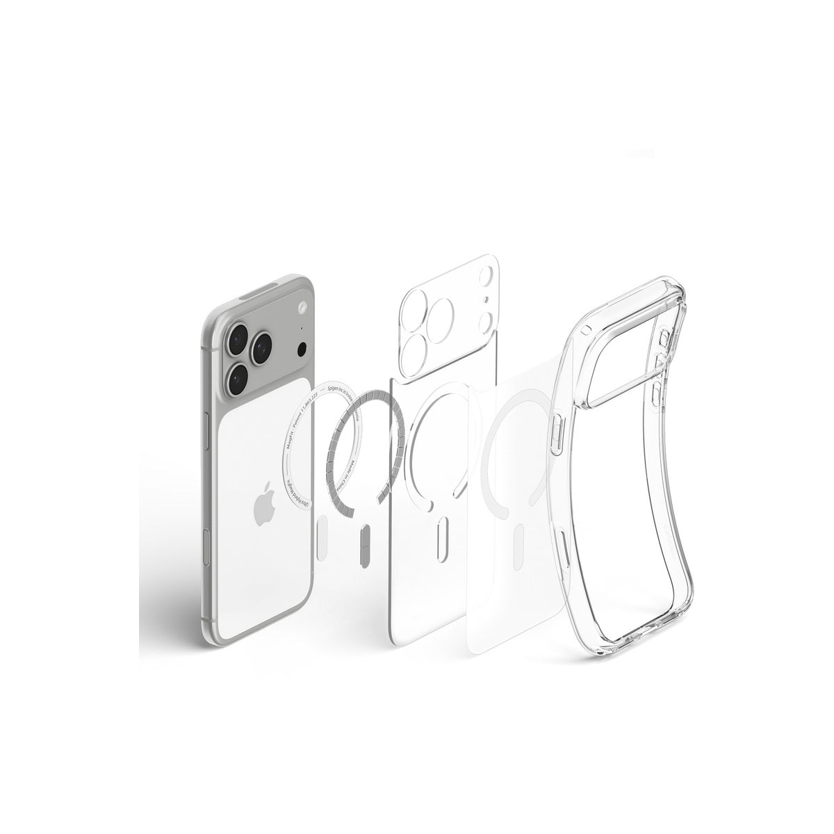 MagSafe kryt pro iPhone 18 Pro Max/17 Pro Max Spigen Ultra Hybrid MagSafe - matovaná bílá (frost)