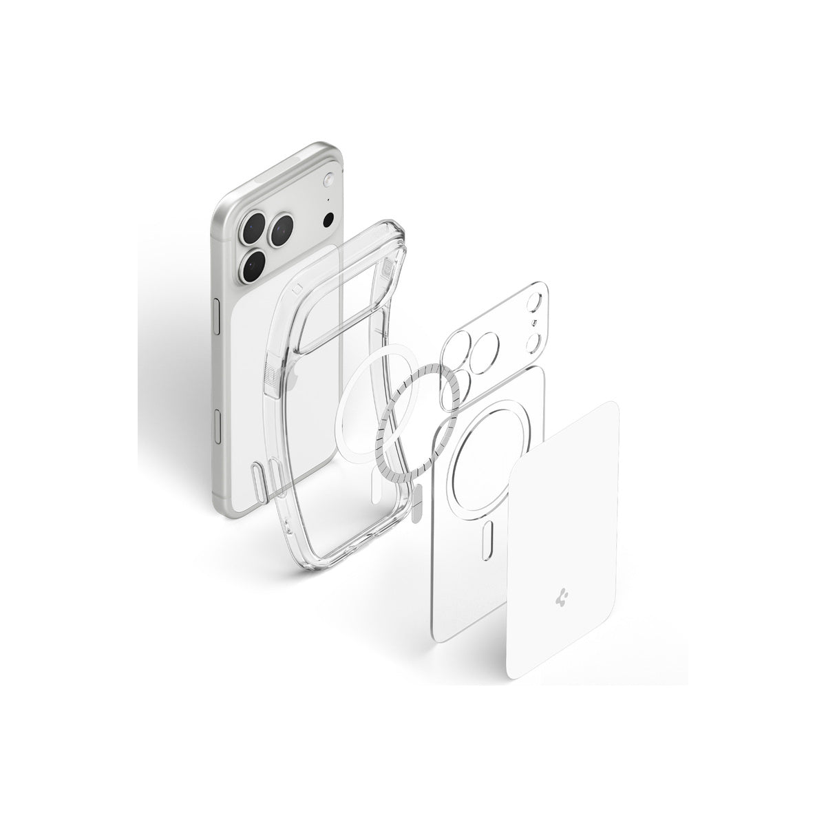 MagSafe kryt pro iPhone 18 Pro Max/17 Pro Max Spigen Ultra Hybrid T MagSafe - lesklá bílá