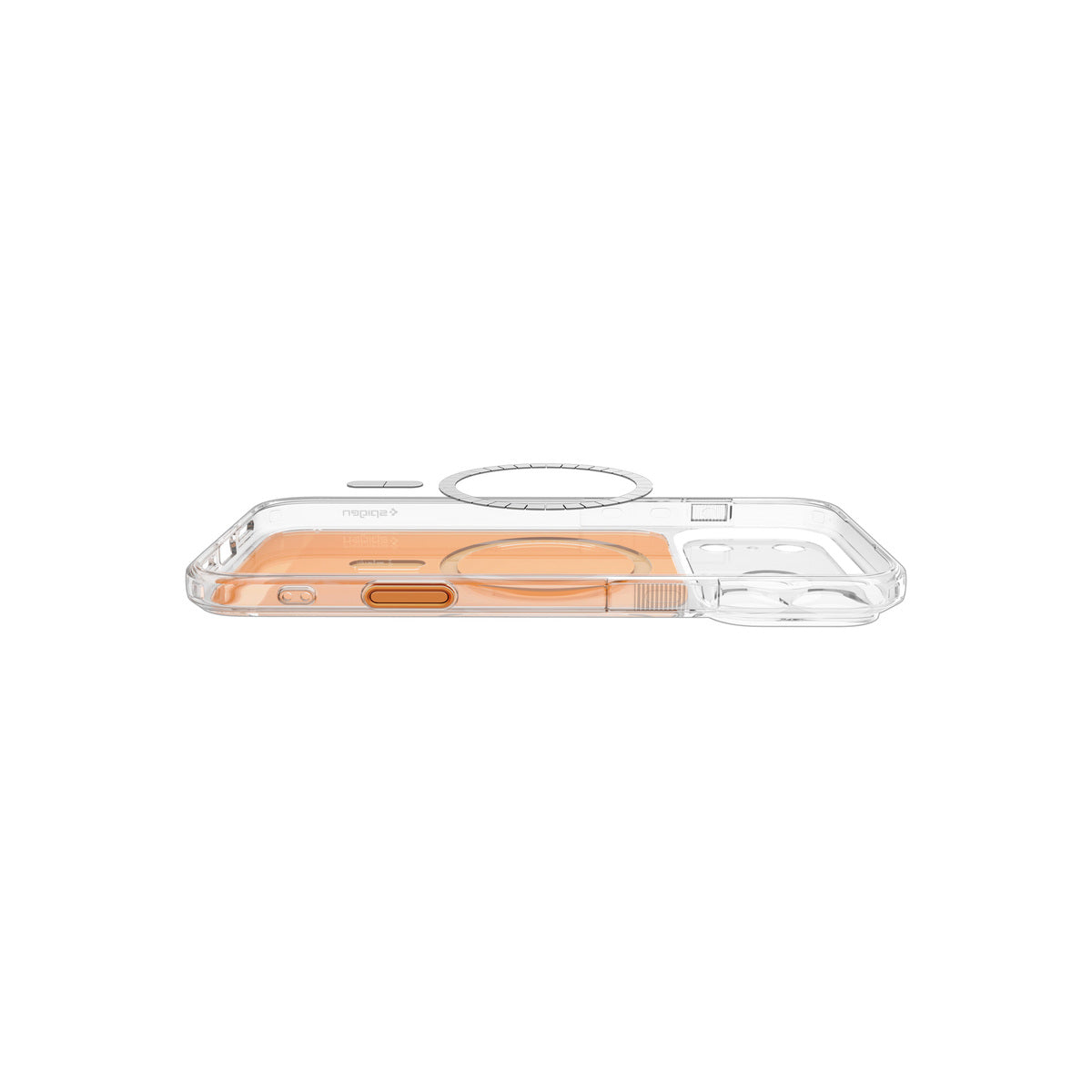 MagSafe kryt pro iPhone 18 Pro Max/17 Pro Max Spigen Ultra Hybrid T MagSafe - lesklá oranžová