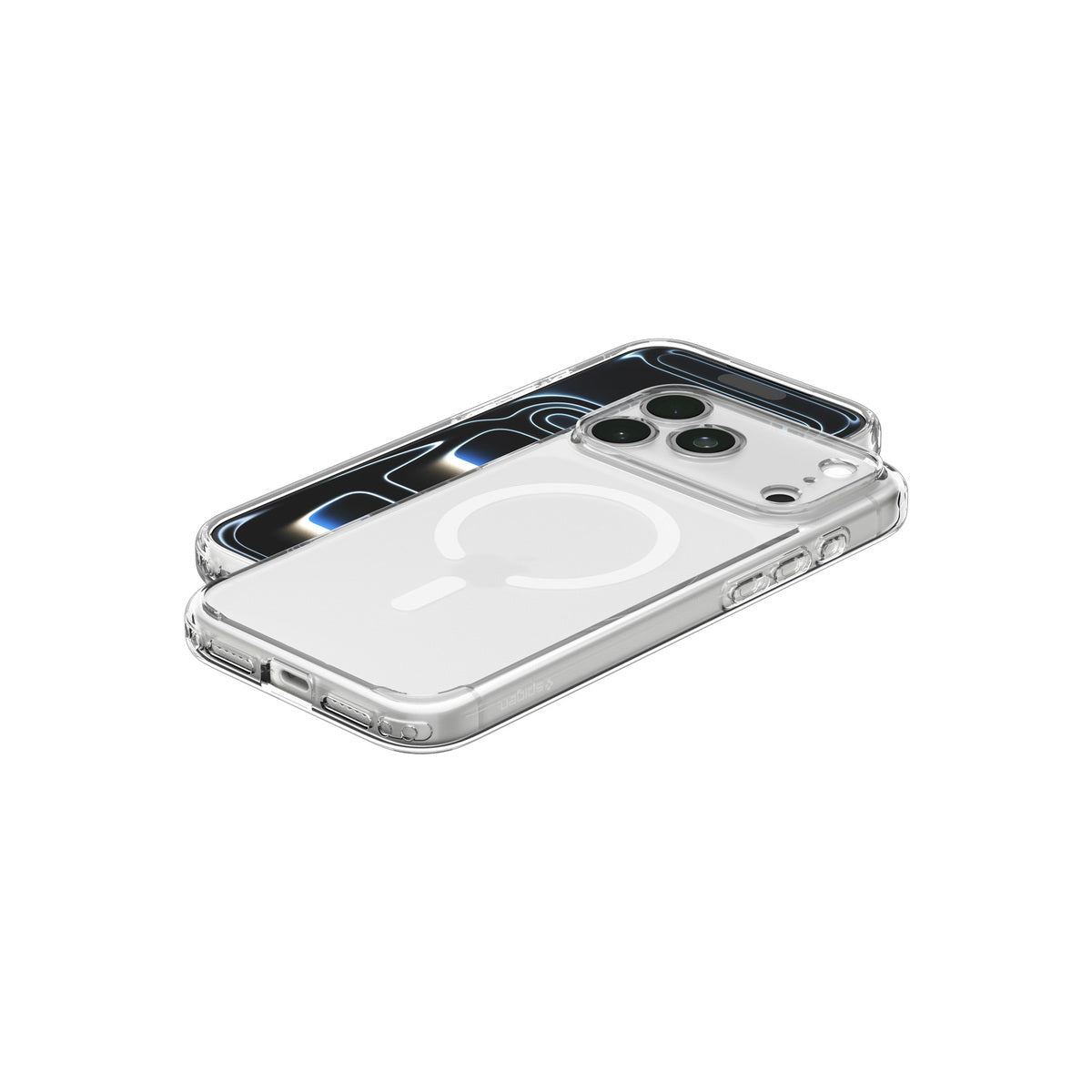 MagSafe kryt pro iPhone 18 Pro/17 Pro Spigen Ultra Hybrid MagSafe - matovaná bílá (frost)